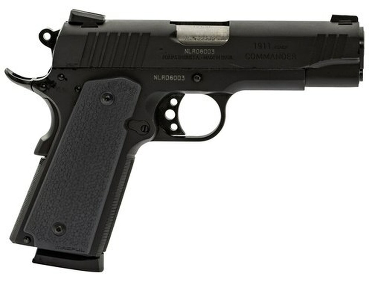 Taurus 1911 Commander, 45 ACP, 4.25" Barrel, 8rd, Gray Magpul MOE Grips, Gray Frame