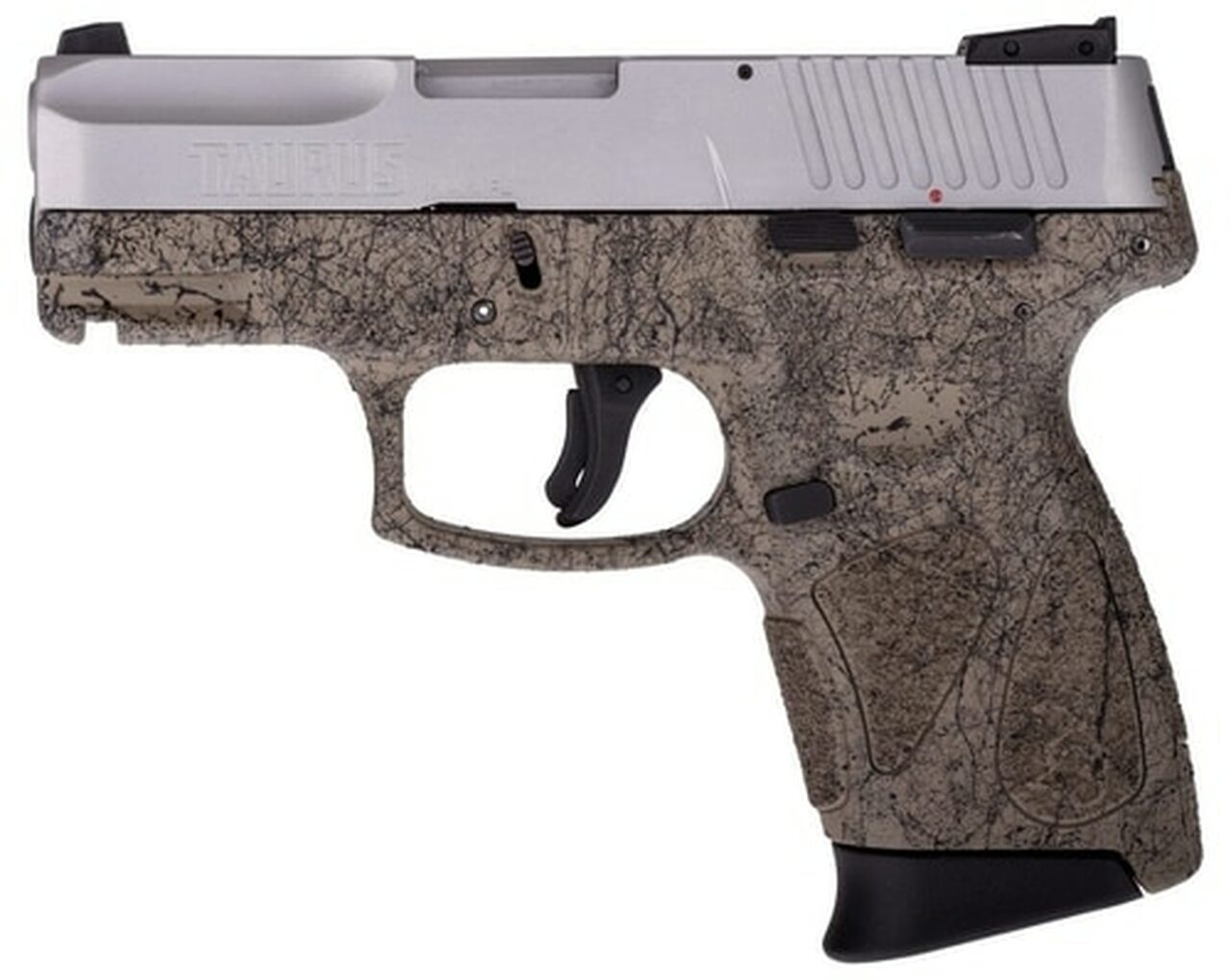 Taurus G2c Splatter Edition Compact 9mm 3.25" Barrel Flat Dark Earth Frame Black Splatter, SS Slide