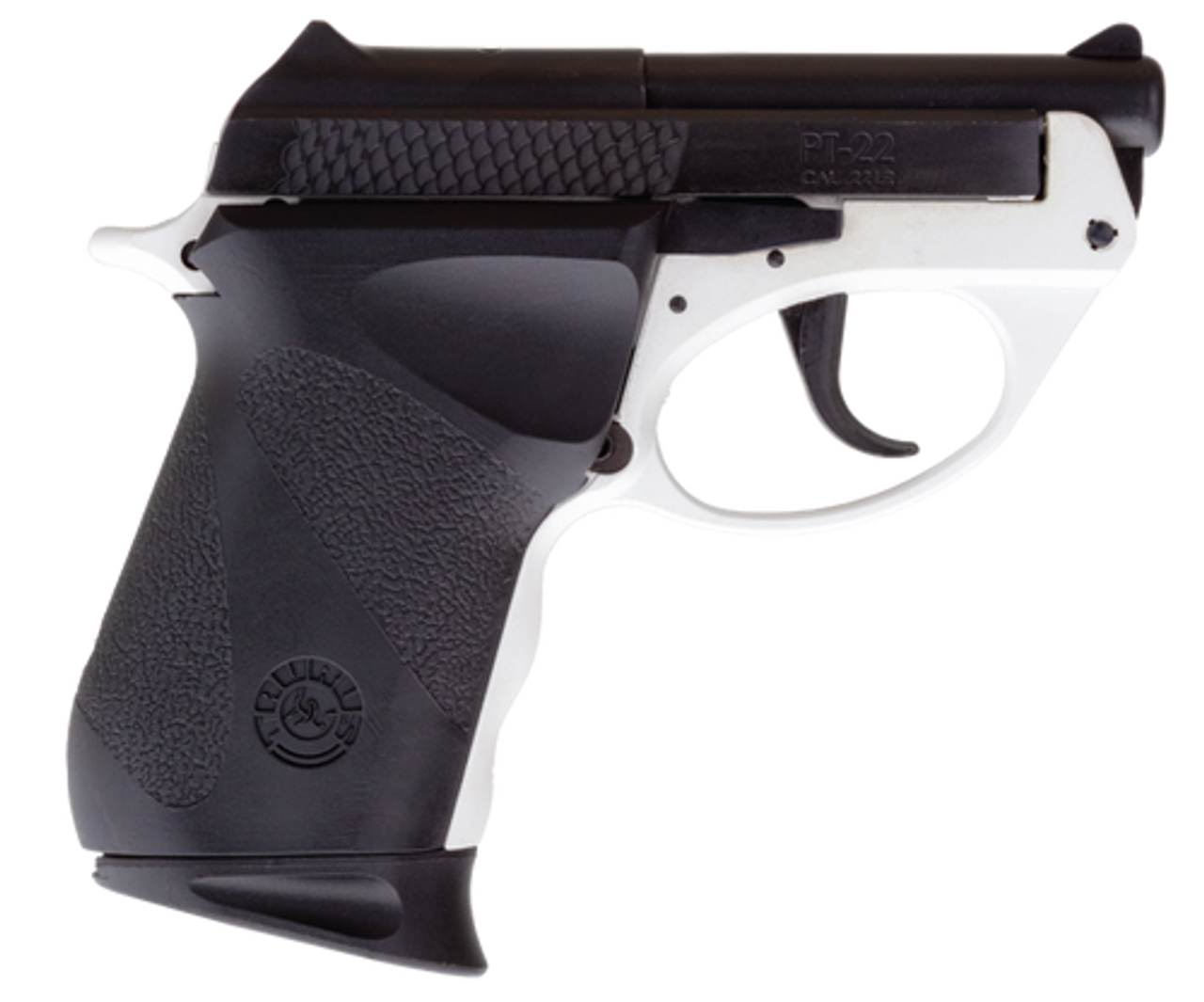 Taurus PT22, Sub-Compact, 22 LR, 2.8" Barrel, Polymer Frame, White/Black, 8rd, 1 Magazine