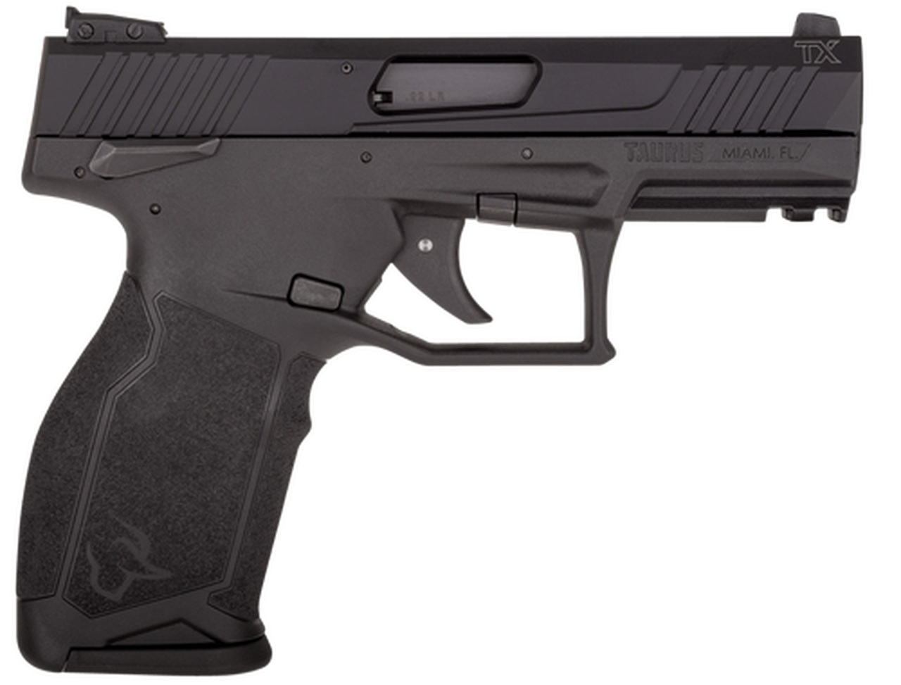 Taurus, TX22 Semi-automatic Pistol, 22 LR, 4" Barrel, Black Polymer Frame, Adjustable Sights, Manual Safety, 10Rd, 2 Magazines