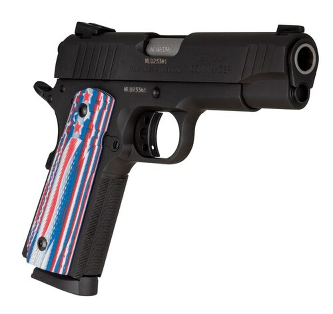 Taurus 1911 Commander, 45 ACP, 4.25" Barrel, 8rd, VZ Stars And Strips Agressive Texture Grips
