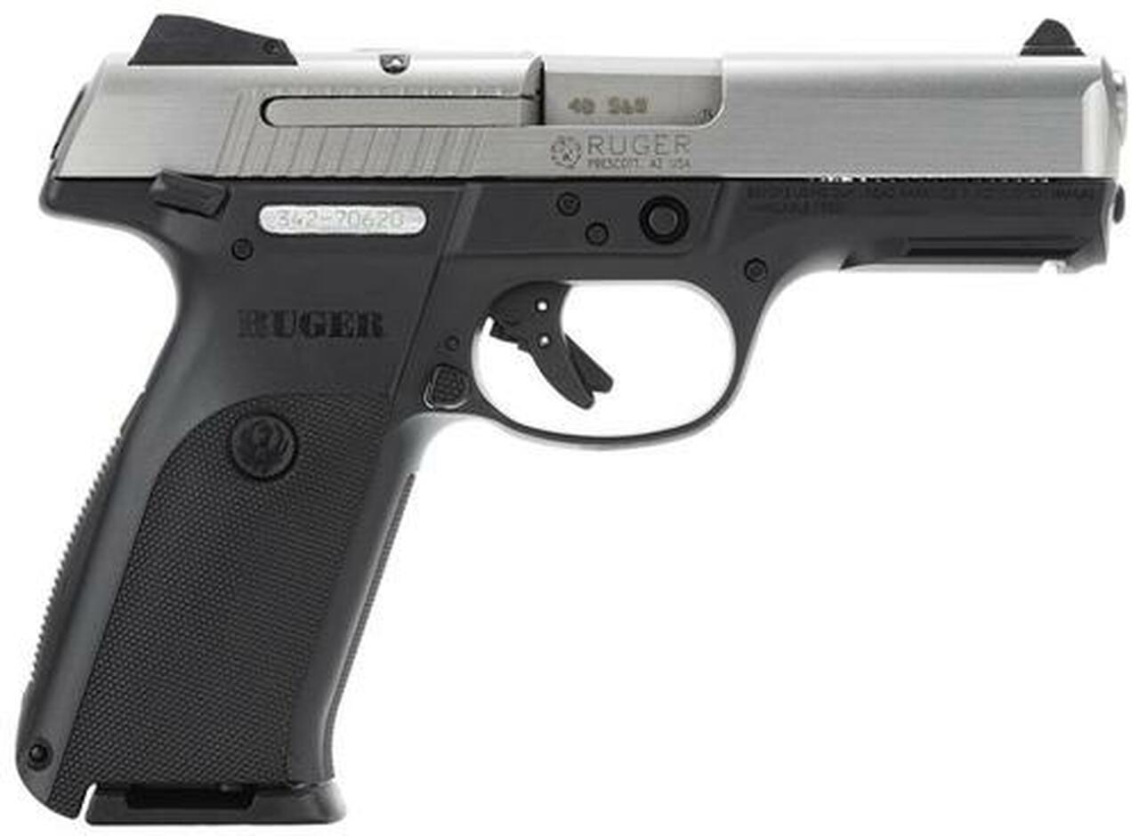 Ruger SR40 Pistol, 40SW, Stainless Slide, 4.1" Barrel, 10RD Mag