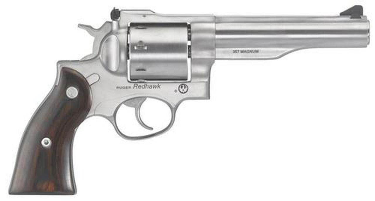 Ruger Redhawk .357 Mag/38 Spec 5.5" Barrel Hardwood Grips Satin SS Finish 8rd