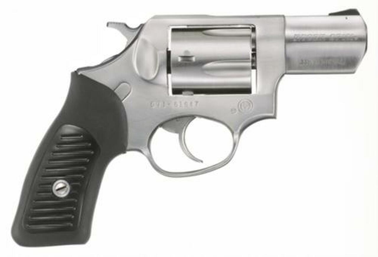Ruger SP101 357 Mag, 2.25", Rubber Grip, Satin Fixed Sights, Stainless, 5rd