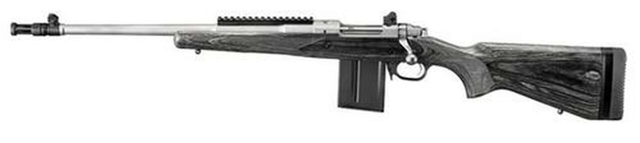 Ruger Gunsite Scout Rifle, 308, Left Hand, Matte SS, 10 Round Mag 18"