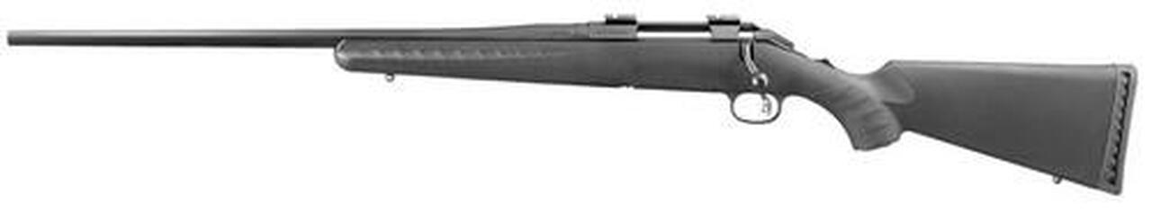 Ruger American Left Handed Bolt 7mm-08 Rem 22" Barrel, Black Composite Stock Black, 4rd