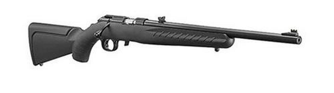 Ruger American Rifle Rimfire .22LR 18" Synthetic, Red Fiber Optic Sight
