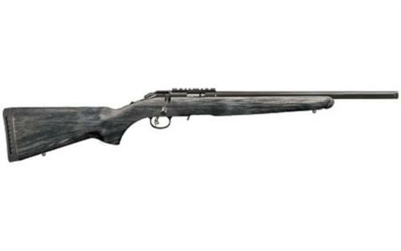 Ruger American Rimfire 22LR, 18" Threaded Barrel Black Laminate Stock10 Rd Mag