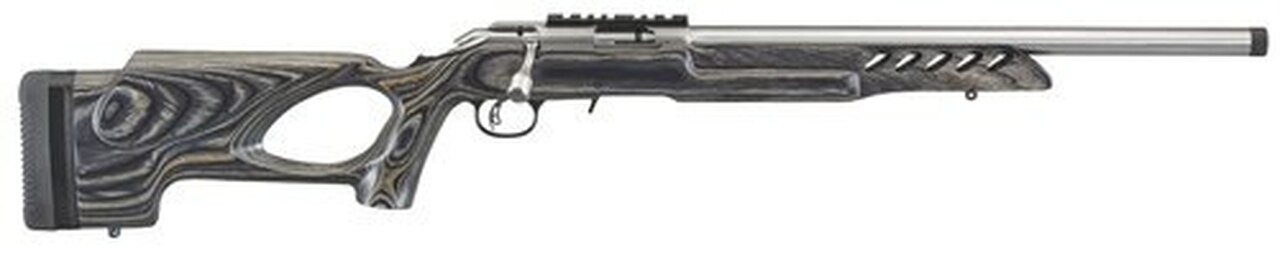 Ruger American Rimfire Target, .22 LR, 18", 10rd, Thumbhole Stock, Stainless Steel