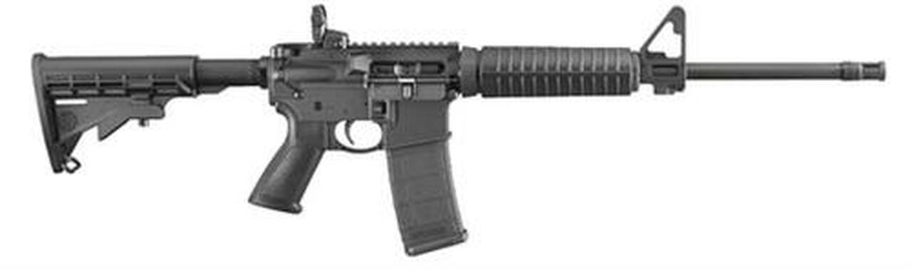 Ruger AR-556 AR-15 5.56/223, M4 Flat Top, 16" Barrel, Flip Up Sights, 30rd
