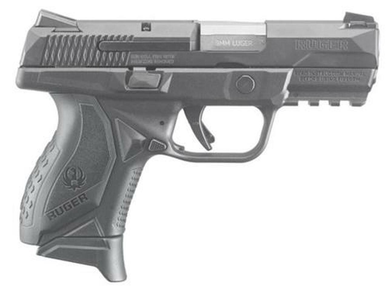 Ruger American Compact Pro Model 9mm Black 3.55" SS Barrel 10 Rd Mag