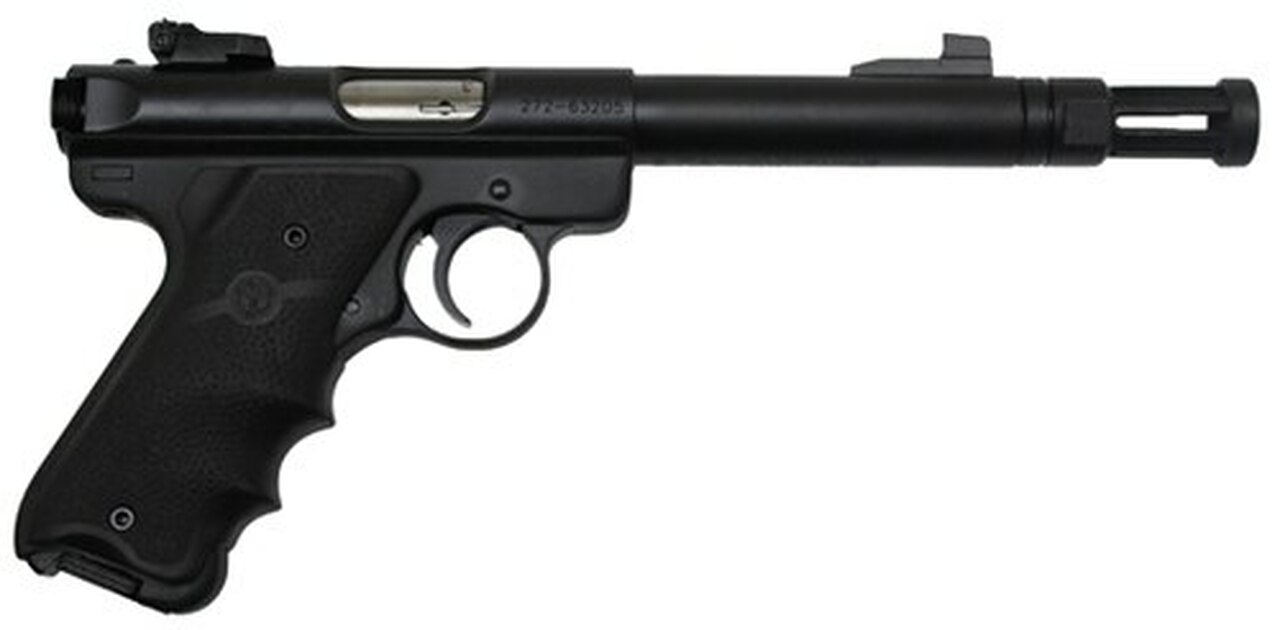 Ruger MK III, 5.5' Threaded Barrel, Flash Hider & Thread Protector, Blued, Talo Exclusive