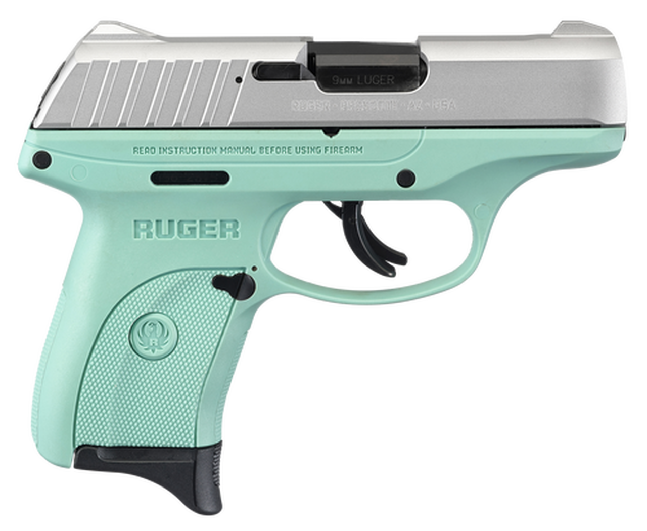 Ruger Ec9s 9mm 3.12 7rd Aluminum Cerakote/Turquoise