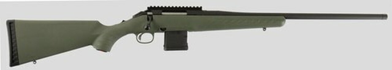 Ruger American Predator 223 Rem, 22" Barrel, Rail, Moss Green/Black, 10rd
