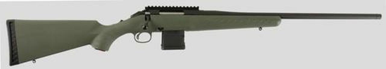 Ruger American Predator 6.5 Creedmoor, 22", Rail, Mossy Green Stock, Black, 3rd