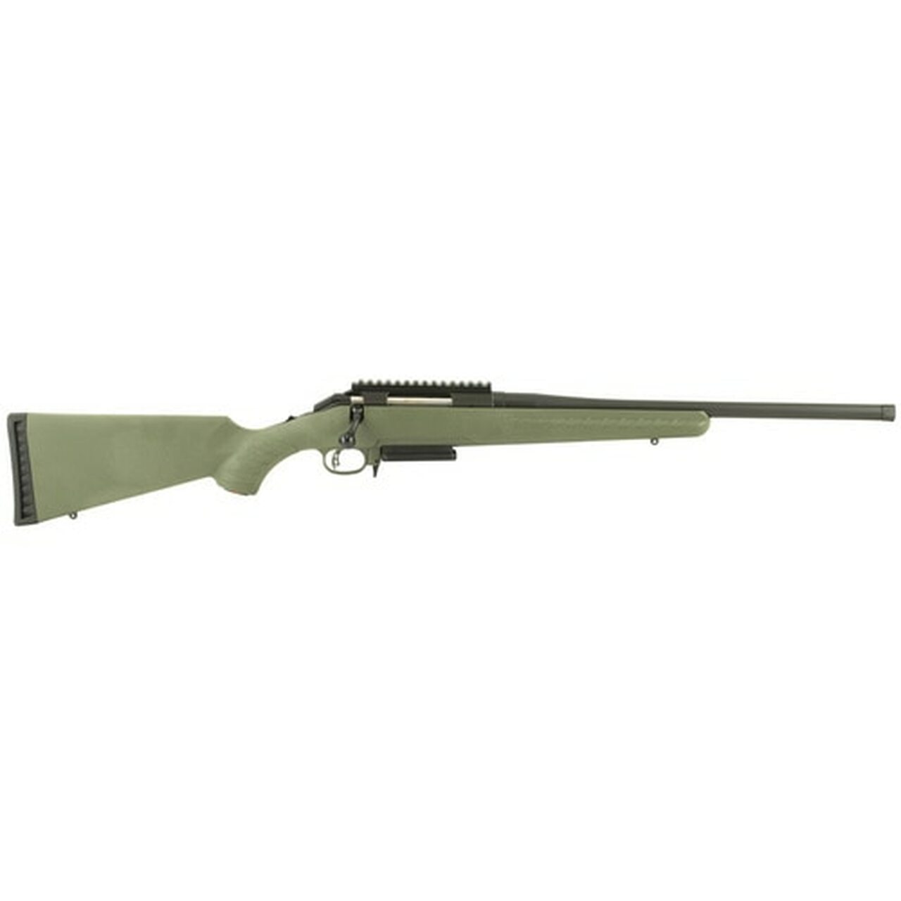 Ruger American Predator 308 Win 18" Scope Rail Moss Green