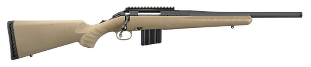 Ruger American Ranch Compact 350 Legend, 16.38" Barrel, Synthetic Flat Dark Earth Stock Black, 5rd