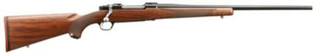 Ruger M77 Hawkeye Standard 7MM Magnum 24" Satin Blue Finish Barrel American Walnut Stock No Sights 3 Rounds