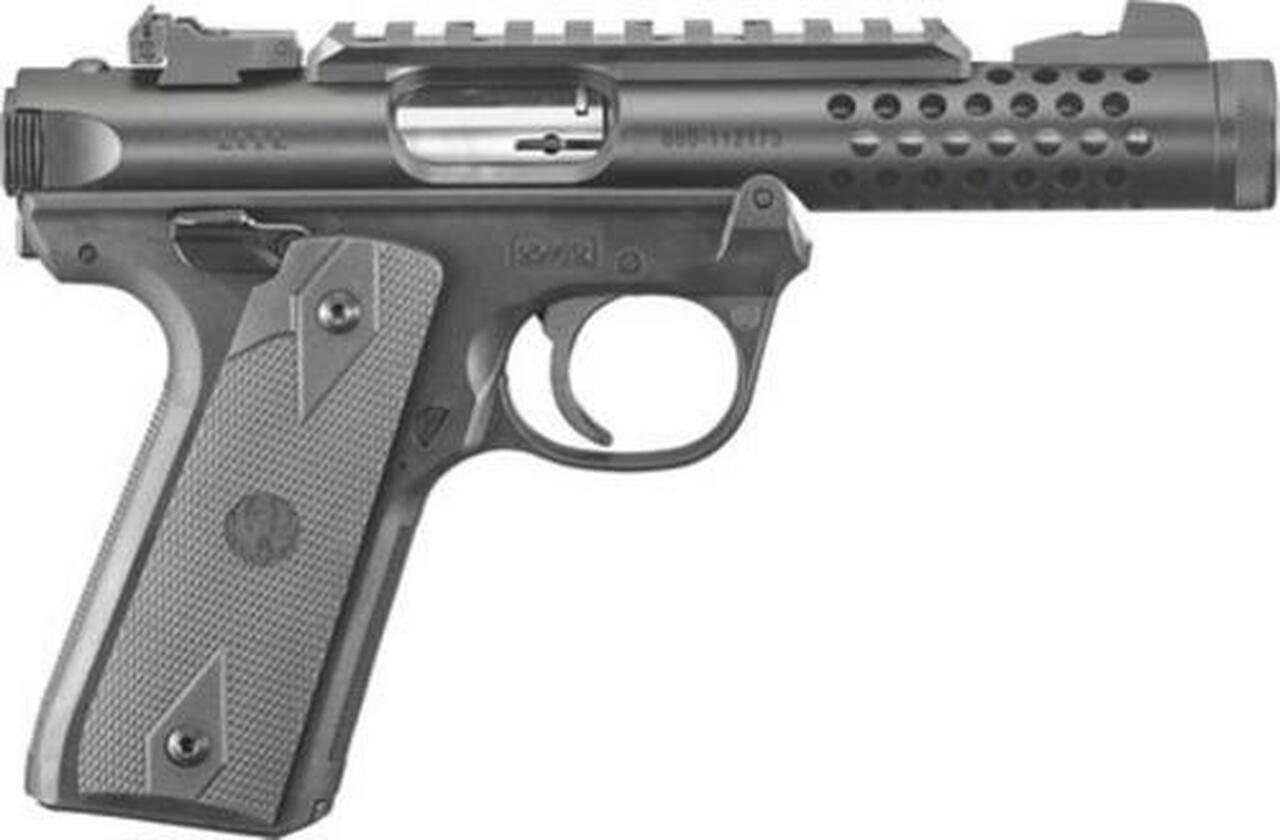 Ruger Mark IV 22LR, 4.4" Threaded Barrel, Black Anodized, 10rd Mag