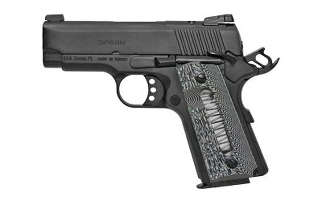 Girsan MC1911SC .45 ACP, 3.4" Barrel, Optics Ready, G10 Grips, Black, 6rd
