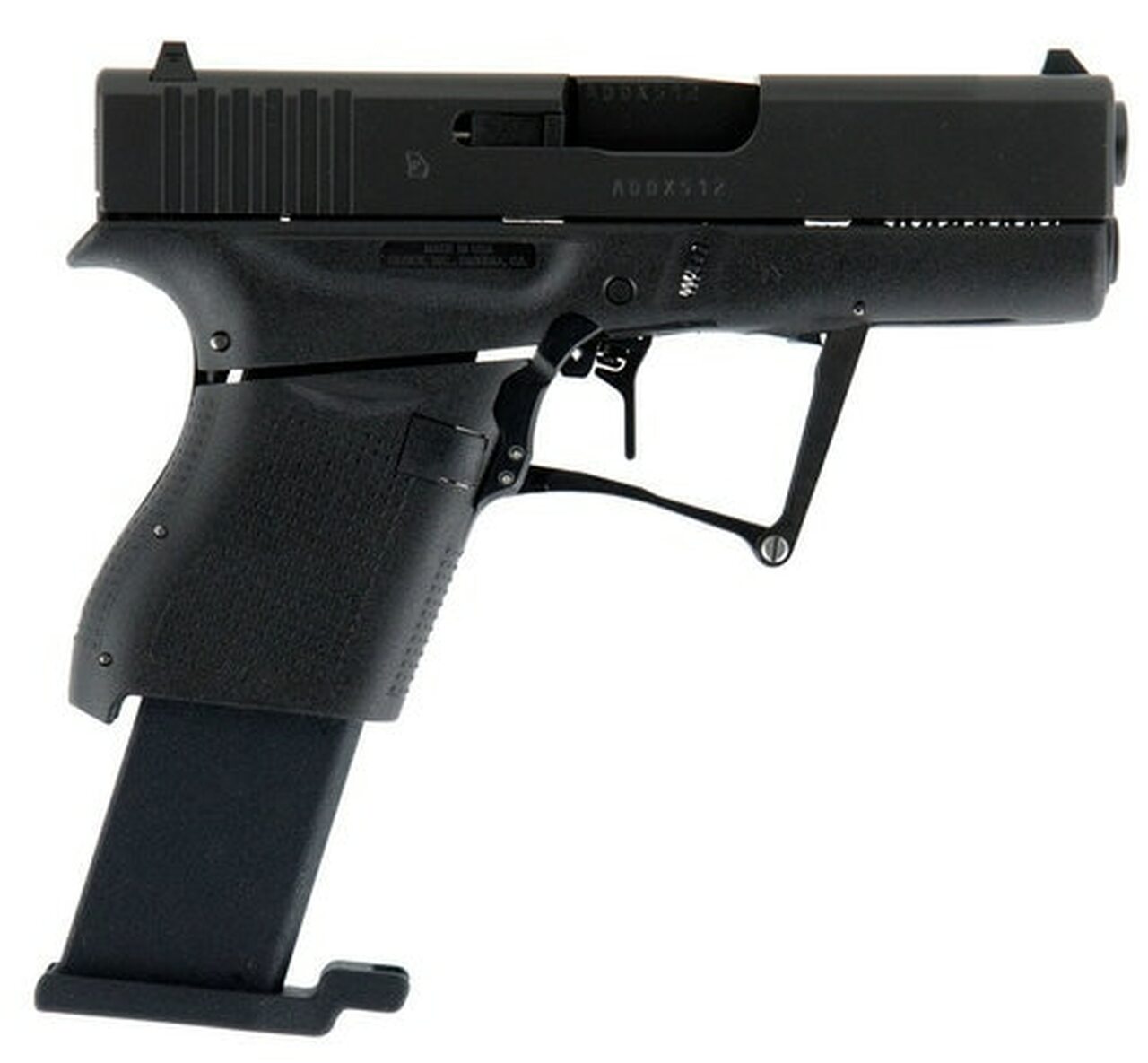 Full Conceal M3S G43 Foldable Sub-Compact Pistol, 9MM, 3.39" Barrel, Fixed Sights, Glock 43 Slide 8rd Mag