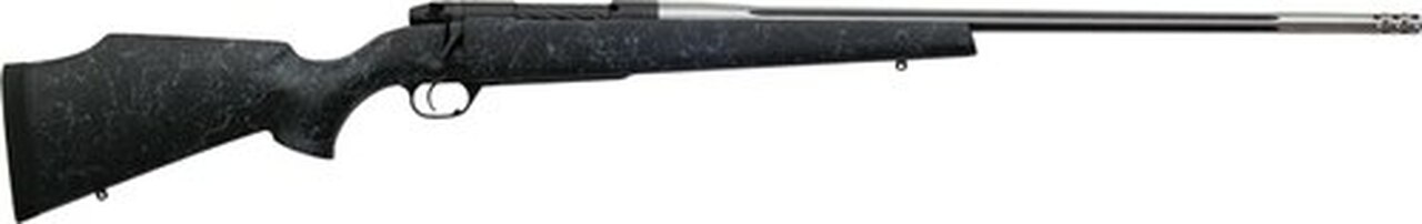 Weatherby Mark V Accumark, Bolt Action, 257 Weatherby Magnum, 28" Barrel, Black/Stainless Finish, Fiberglass Stock, 4Rd