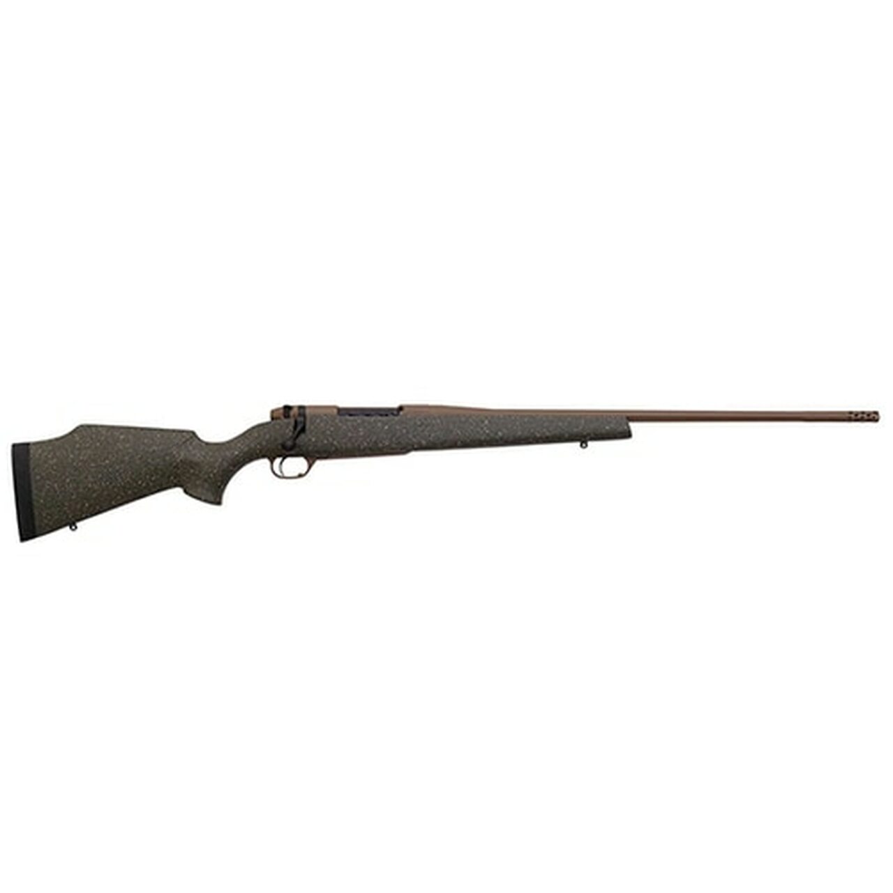 Weatherby Weatherby, Mark V, Weathermark LT, 300 Weatherby Magnum, 28" Steel Barrel, Green Black And, Flat Dark Earth, Fiberglass Stock, Right Hand, 3Rd