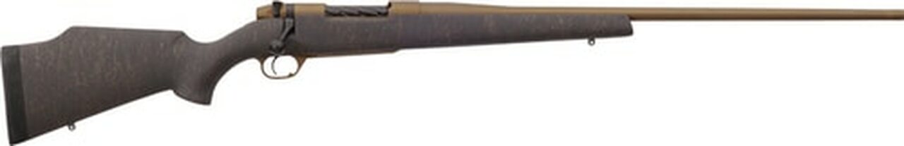 Weatherby Mark V Weathermark Bronze 257 Weatherby Mag, 26" Burnt Bronze, Cerakote Black, Monte Carlo Stock, RH, 3rd
