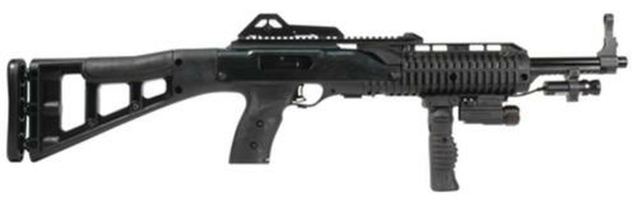 Hi-Point 45 ACP Carbine, Forward Grip, Light, Laser, & Compensator
