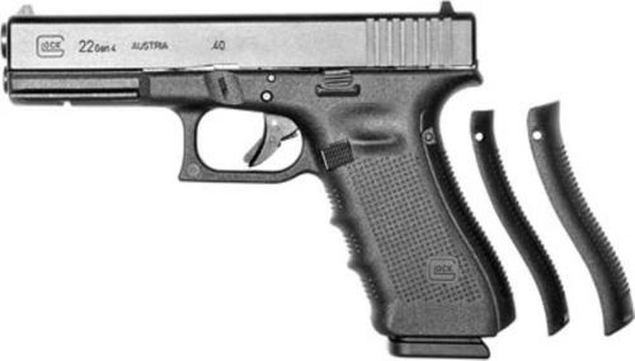 Glock 22 Gen4, Striker Fired, Full Size, 40S&amp;W, 4.49" Barrel, Polymer Frame, Matte Finish, Fixed Sights, 10Rd, 3 Magazines