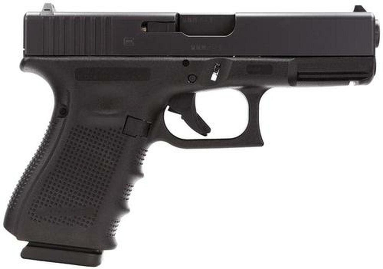 Glock G19C G4 9mm, 4.01", 10rd, Fixed Sights, Black