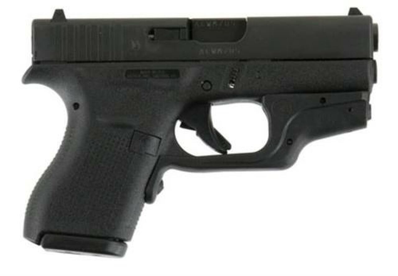 Glock G42 .380 ACP, 3.25", FS, Crimson Trace Laserguard, Pocket Holster, 6rd