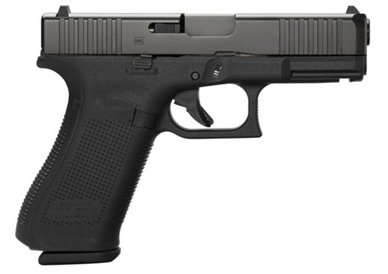 Glock G45 Compact 9mm, 4" Barrel, Fixed Sights, Ambi Slide Stop Lever, Flared Mag Well, 3x17rd Mags