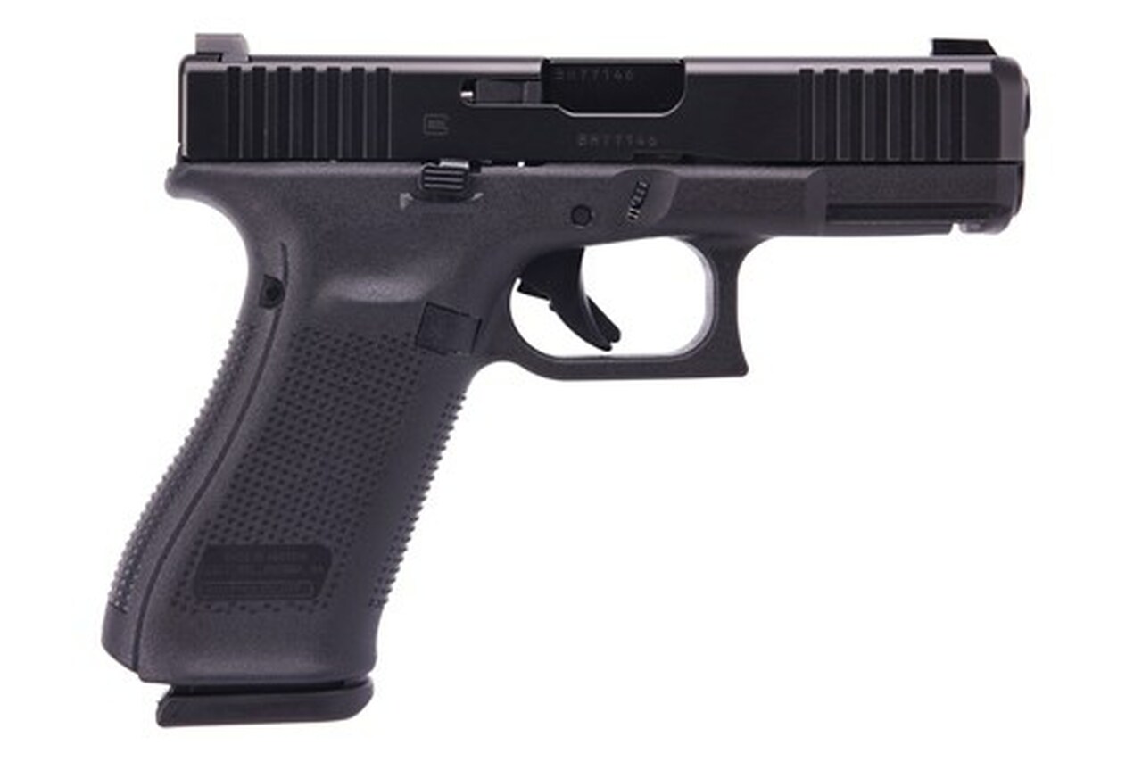 Glock G45 Compact 9MM, 4" Barrel, Glock Night Sights, 3- 17Rd Mags, Front Serrations, Ambi Slide Stop, Flared Mag Well