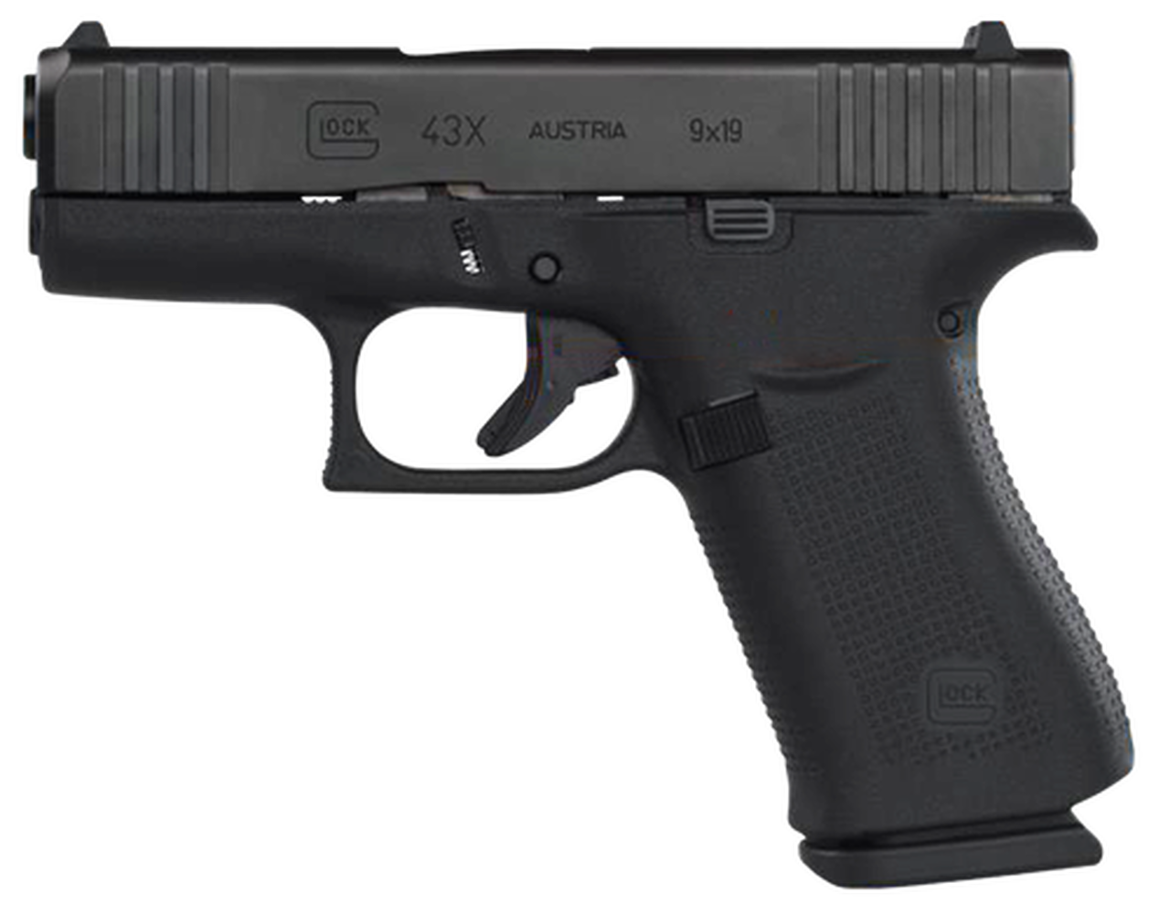 Glock 43X 9mm, 3.41" Barrel, AmeriGlo Night Sights, 2x10rd Mags