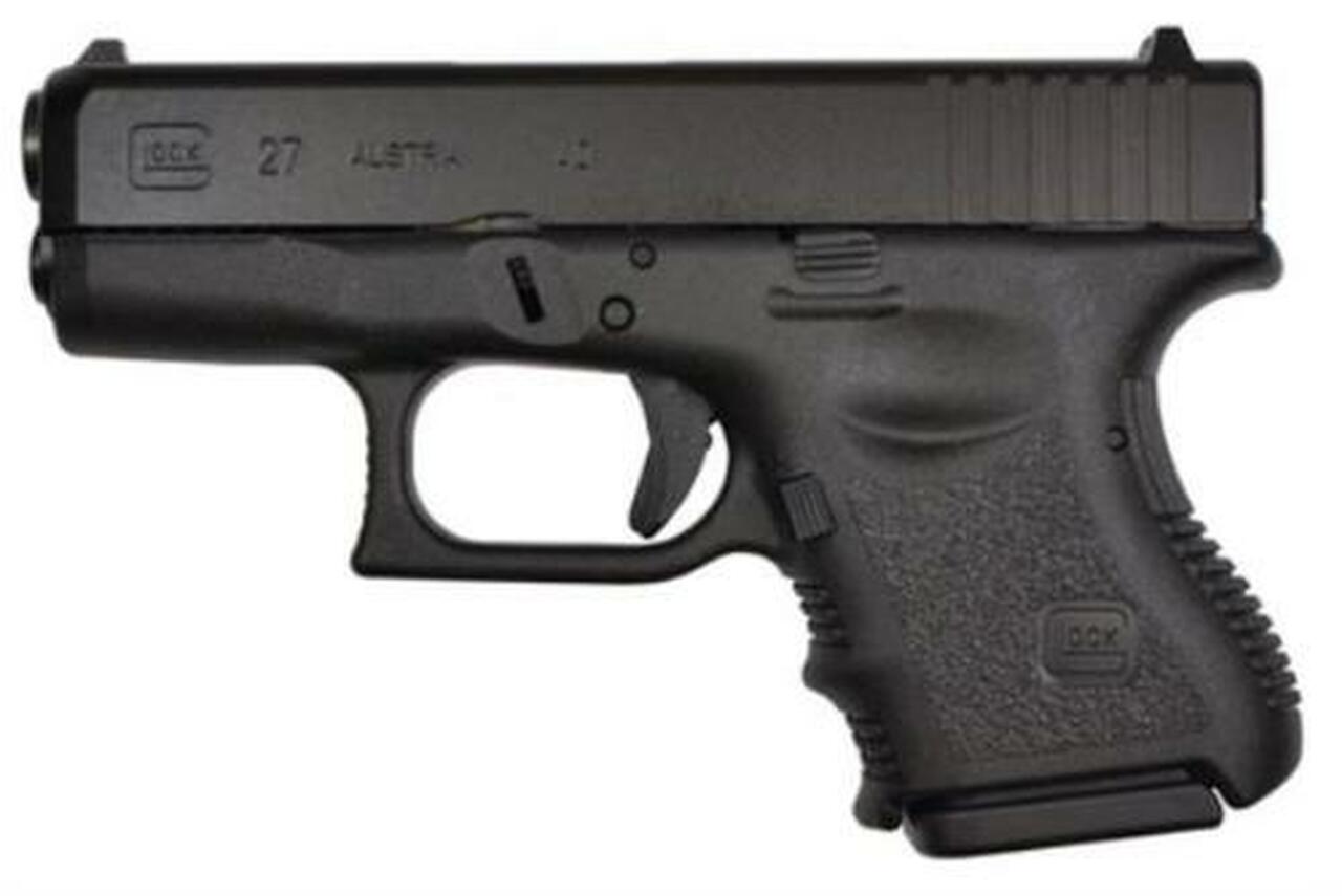 Glock G27 Standard 40 S&W 3.46" Barrel, FS Poly Grip/Frame Black, 9rd
