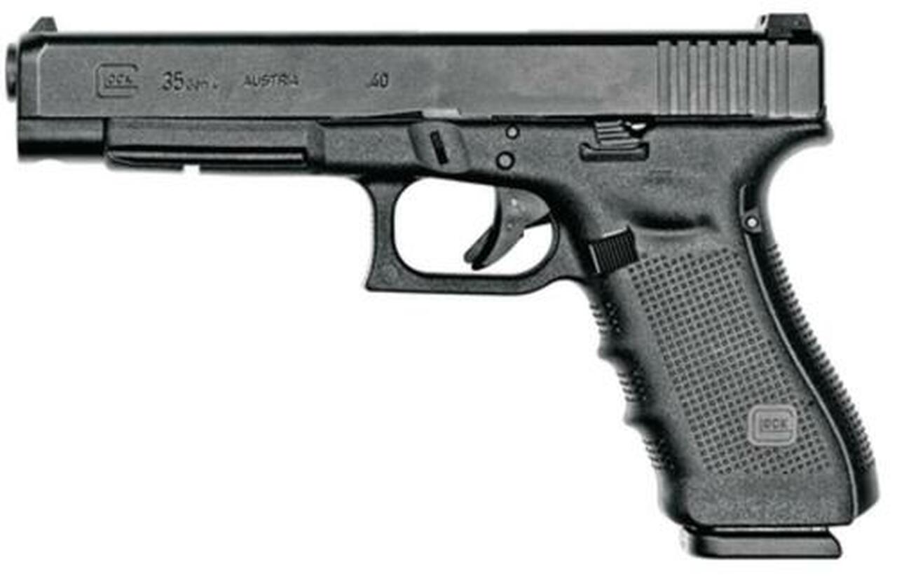 Glock G35 Gen4 .40 SW, 5.32", Barrel, Black, Adjustable Sights, 10rd