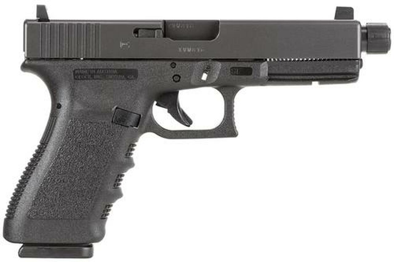 Glock G21SF Threaded Barrel DAO 45 ACP 4.6" Barrel, Integral Grip Black, 10rd