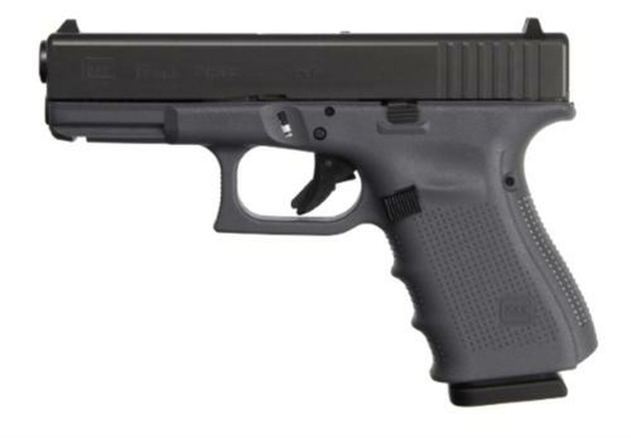 Glock G19 Gen4 9mm, 4" Barrel, Grey, 3x15rd Mags