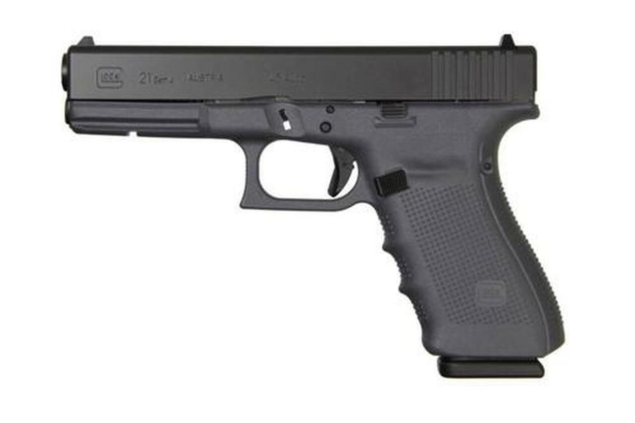 Glock G21 Gen4, 45 ACP, 13rd, 4.6", Gray Frame, Black Slide