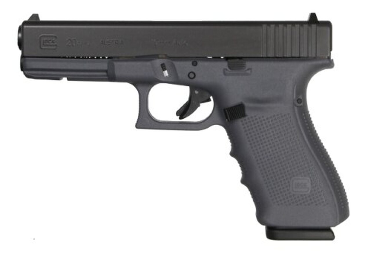 Glock 20 Gen 4, 10mm, 15rd, Gray Frame, 4.6" Barrel