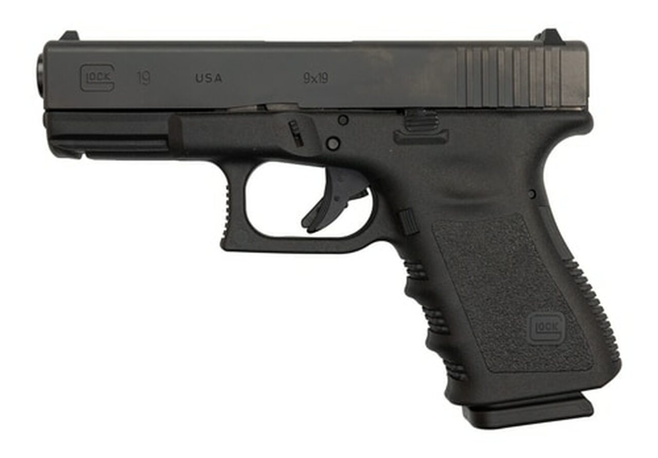 Glock 19 Gen3 USA Made 9mm, 4" Barrel, Black, 2 x 15rd Mag