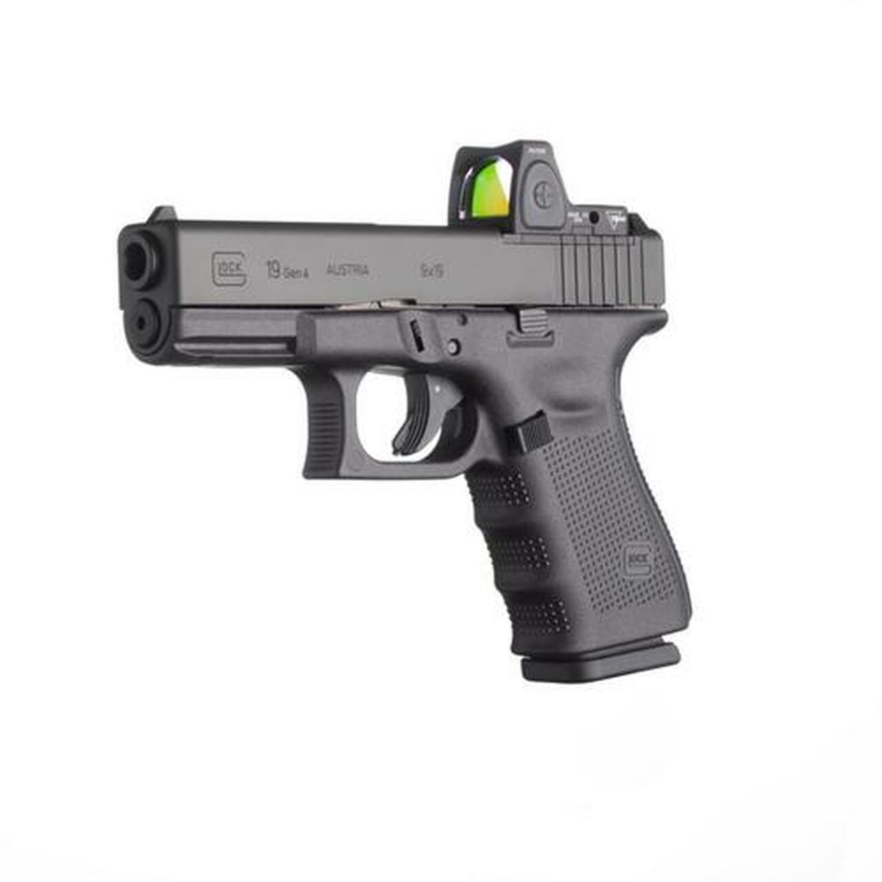 Glock G19 Gen4, 9mm,, , 4.0", MOS, Fs, 10 rd