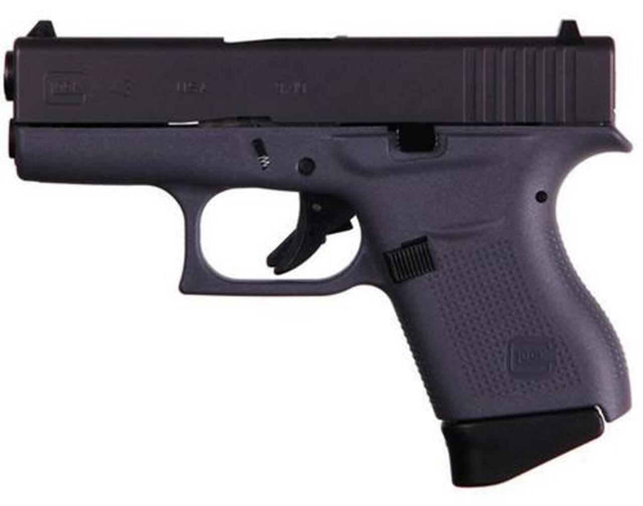 Glock G43 Gen3, 9mm, 3.39" Barrel, Gray Frame 6rd Mag