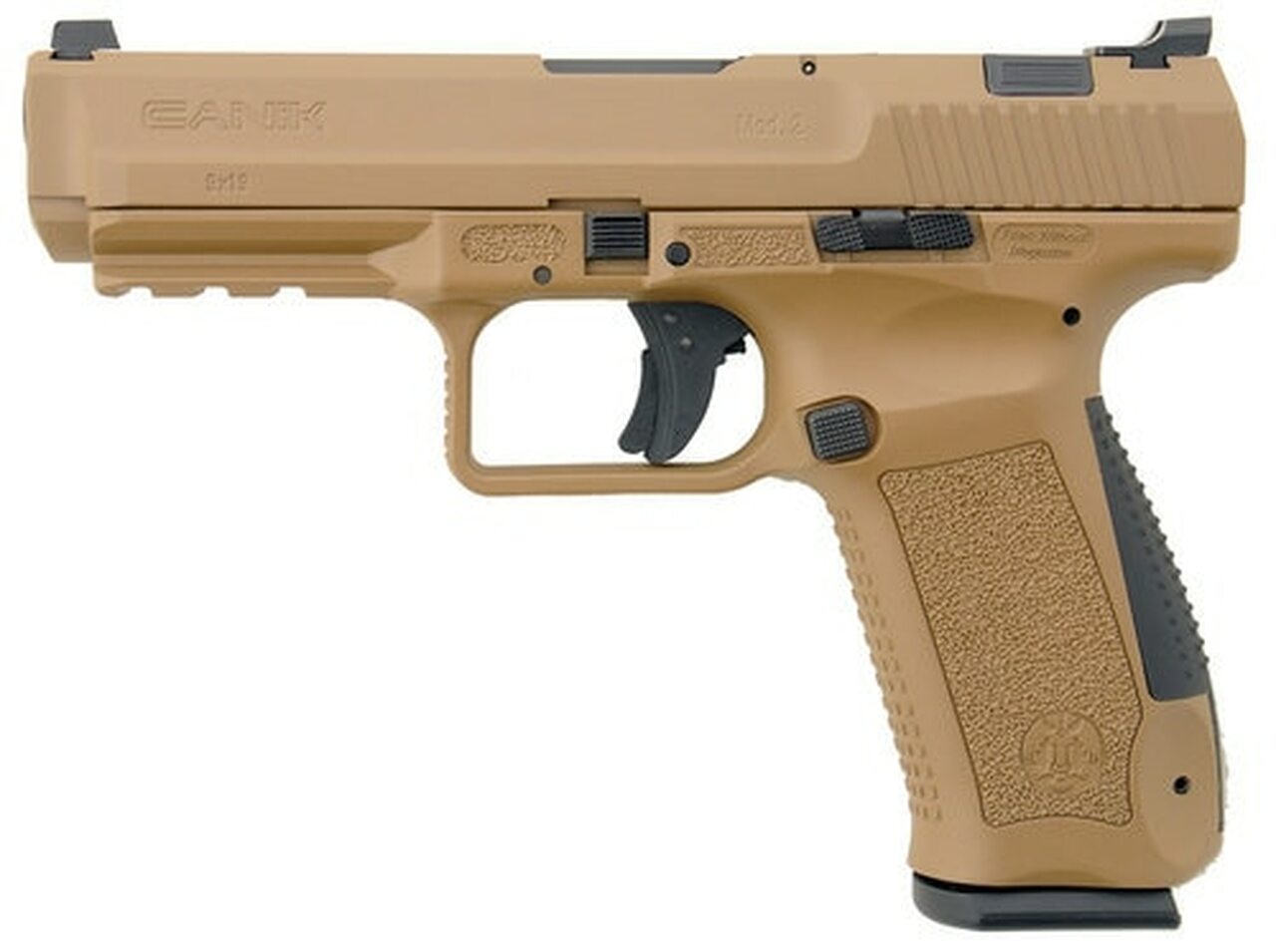 Canik TP9SA Mod.2 9mm, 4.46" Barrel, Desert Tan, 18rd Mag