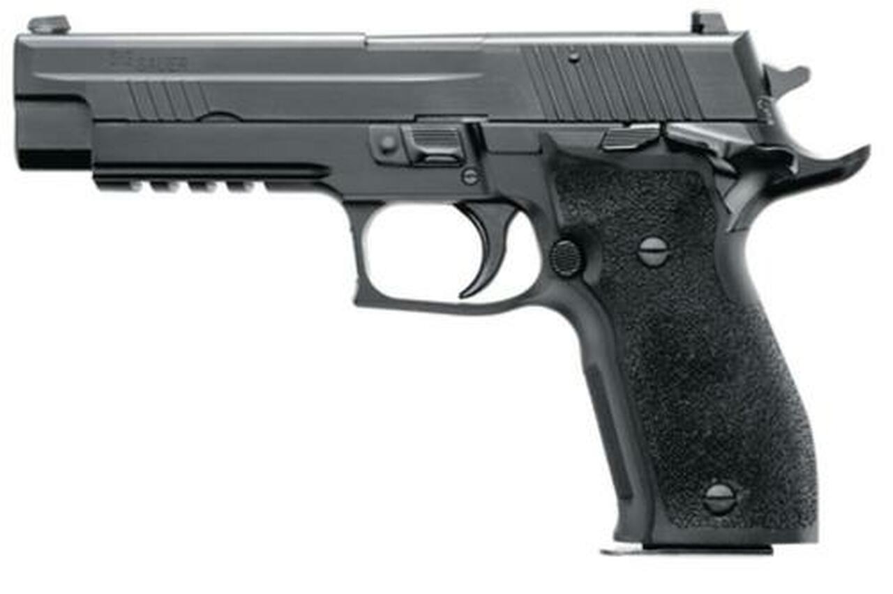 Sig P226 40 S&W 4.4In Nitron Black Da/Sa Siglite E2 Grip (2) 12Rd Steel MAG