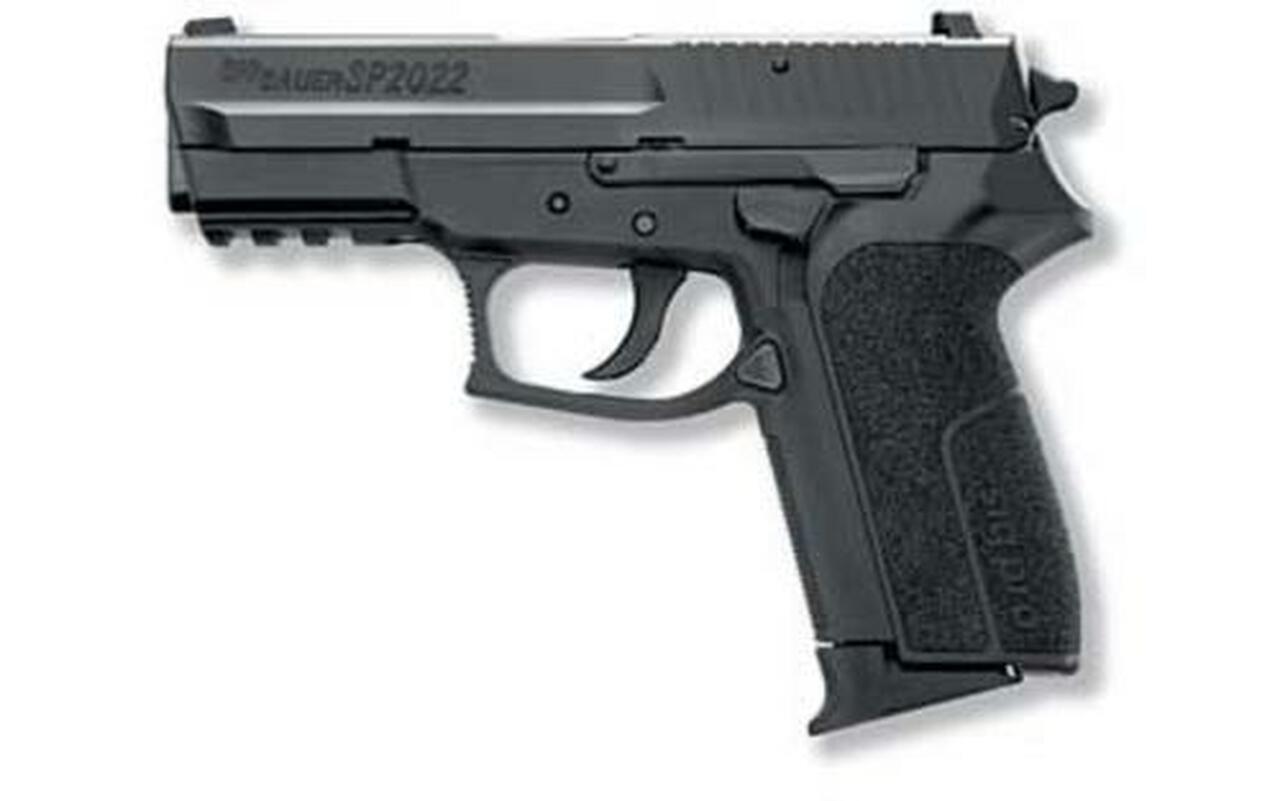 Sig SigPro SP2022, Medium 9mm, 3.9" Barrel, Polymer Frame, Black, Fixed Sights, 2x10d,Mags