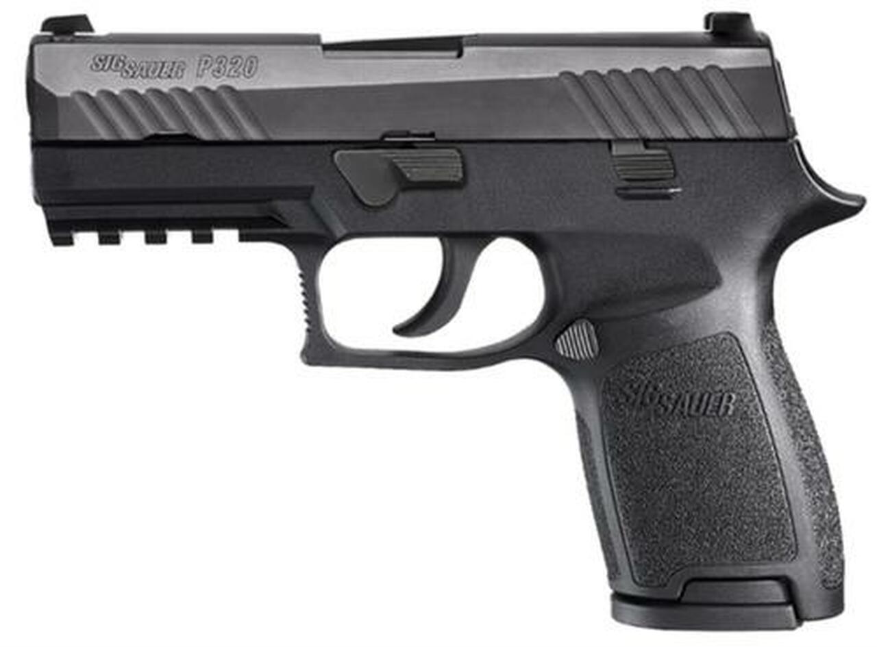 Sig P320 9mm 3.9" Barrel Nitron Siglite Nite Sites Modular Grip, Rail 2-15Rd Mags