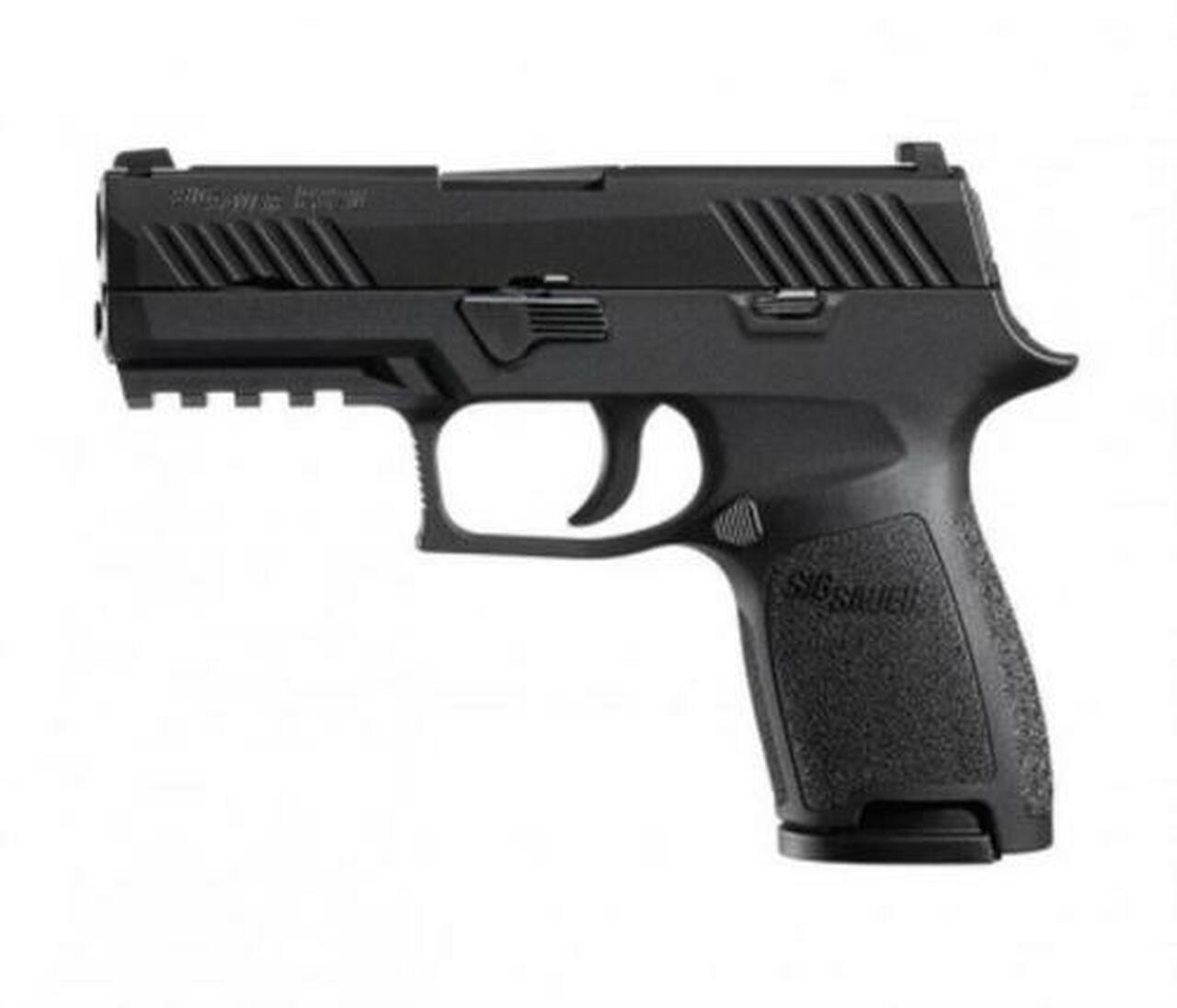Sig P320 Nitron Compact 9mm, 3.9",Black Grip, Nitron Stainless, 10rd