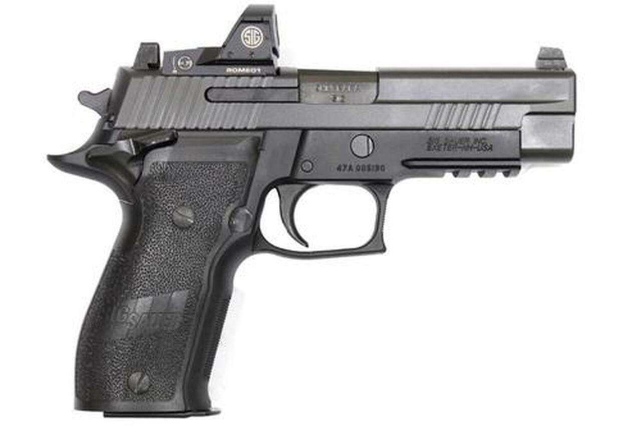 Sig P226 Elite SAO 9mm, 4.4",, , Mounted Romeo1 Reflex Sight, 15 rd